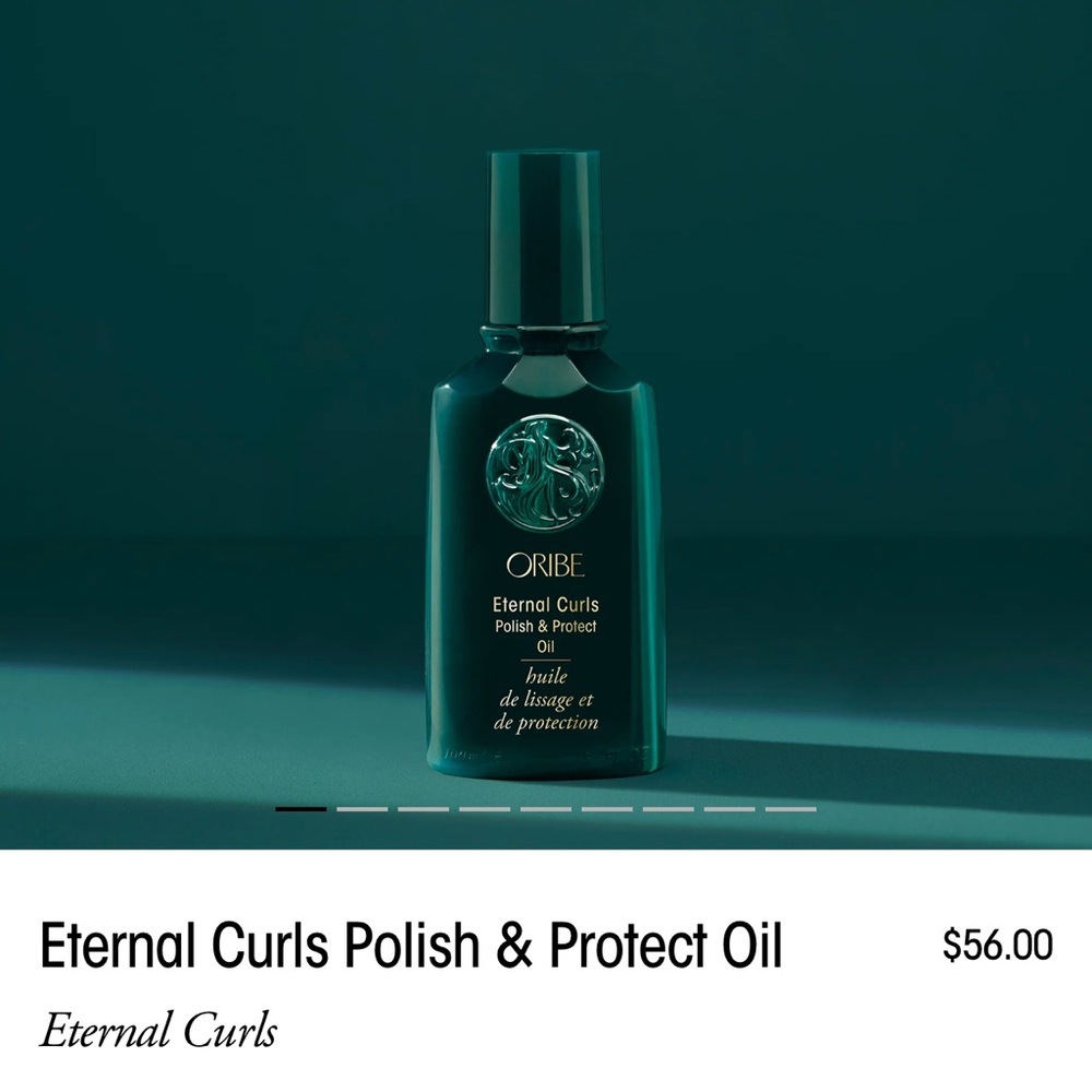 Oribe Eternal Curls Polish & Protect Oil in Rich Green